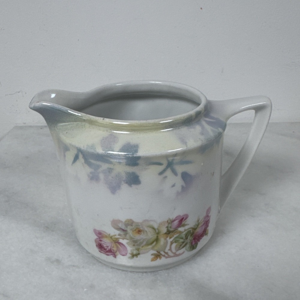 Vintage Germany Pitcher Floral 3.5" Tall